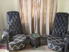 Coffe chairs sofa set with table