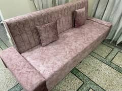 turkish velvet sofa cum bed un use brand new