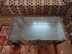 Glass iron table
