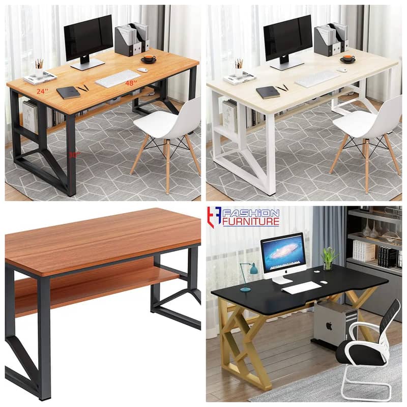 Modern Desktop Computer Desk Gaming PC Laptop Desk Work Office Table 5
