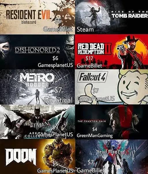 PC Games Avilable Cheap 500GB/ 1TB Gta 5 with Modes 9