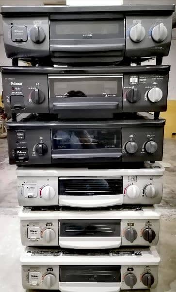 Japanese 2 Burnar Gas stove plus gas grill oven 5