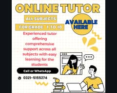 Online Tutor Available
