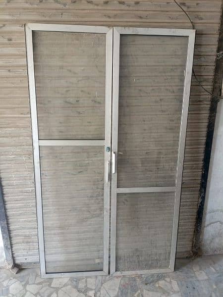 aluminium and glas door 2 ft x 7 ft 0