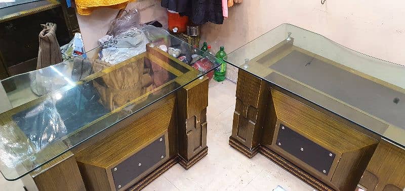 2 office tables size ( 48 inch length × 30 ) × 30 height 12