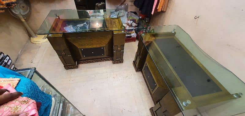 2 office tables size ( 48 inch length × 30 ) × 30 height 16
