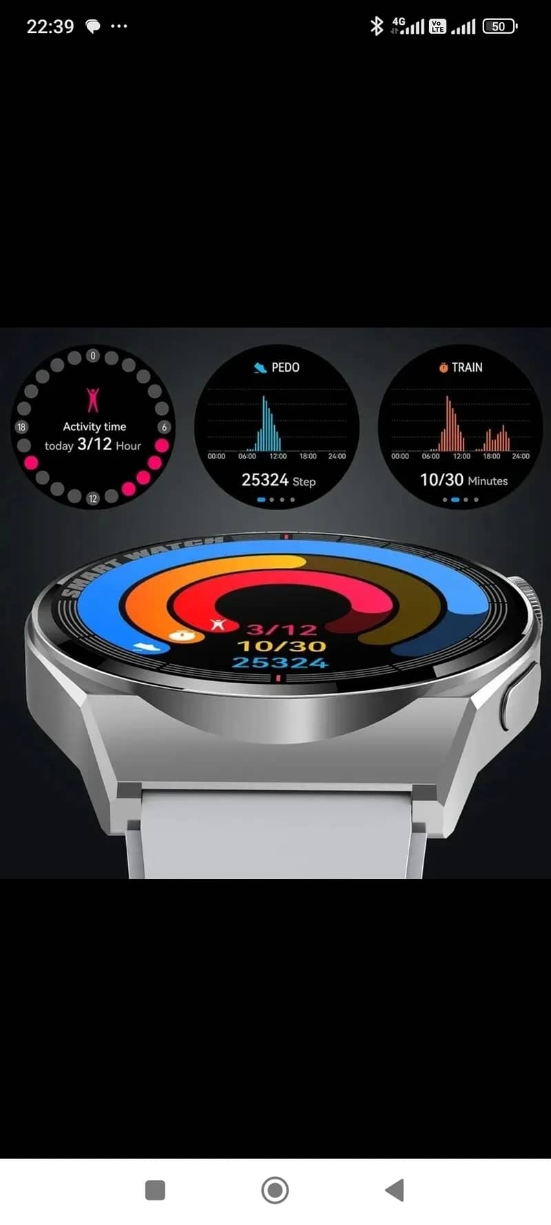 GT series smart watch men, women, HD screen, GPS tracker, heartbeat, w 4