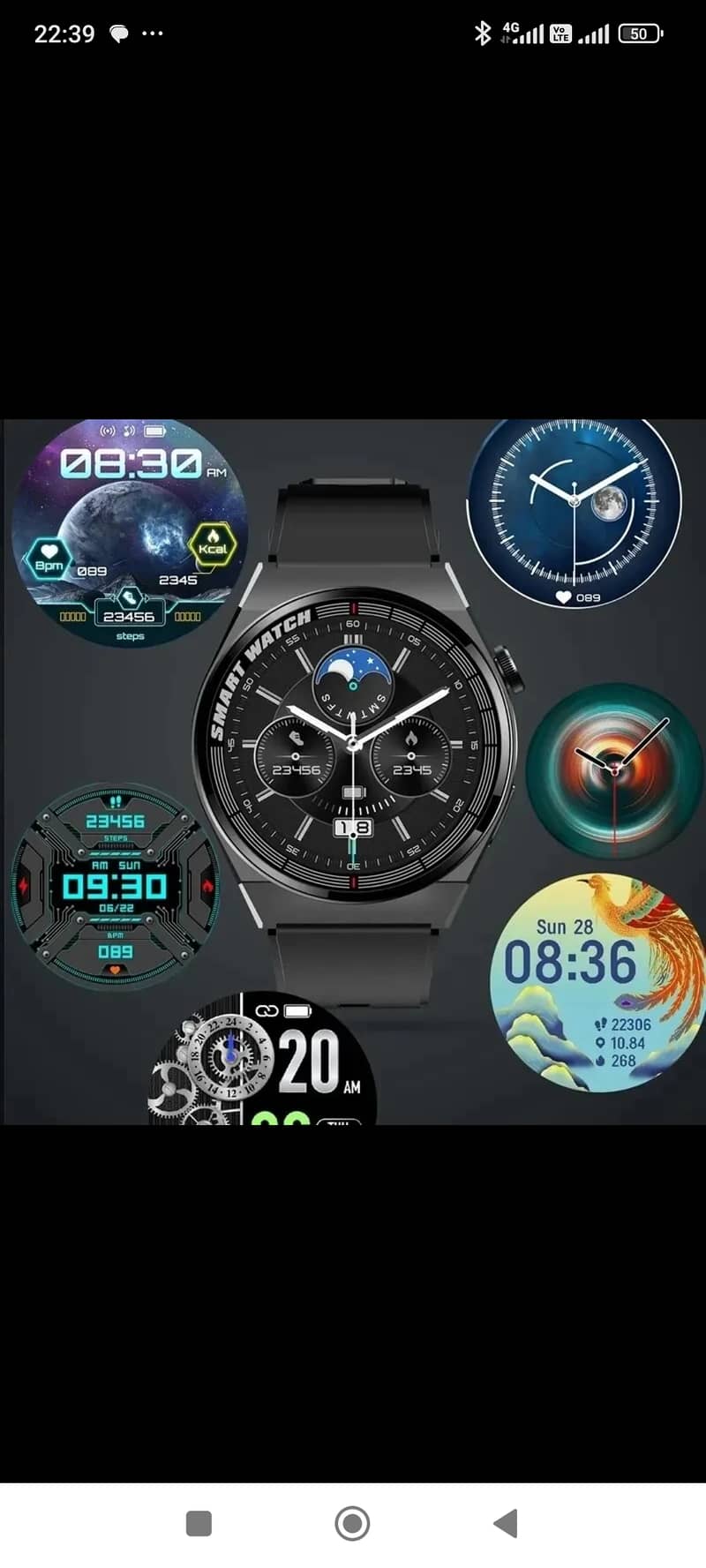 GT series smart watch men, women, HD screen, GPS tracker, heartbeat, w 5