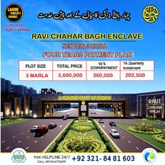 3 Marla Ruda CHAHAR BAGH Plot For Sale without Any tax or yransfer fre