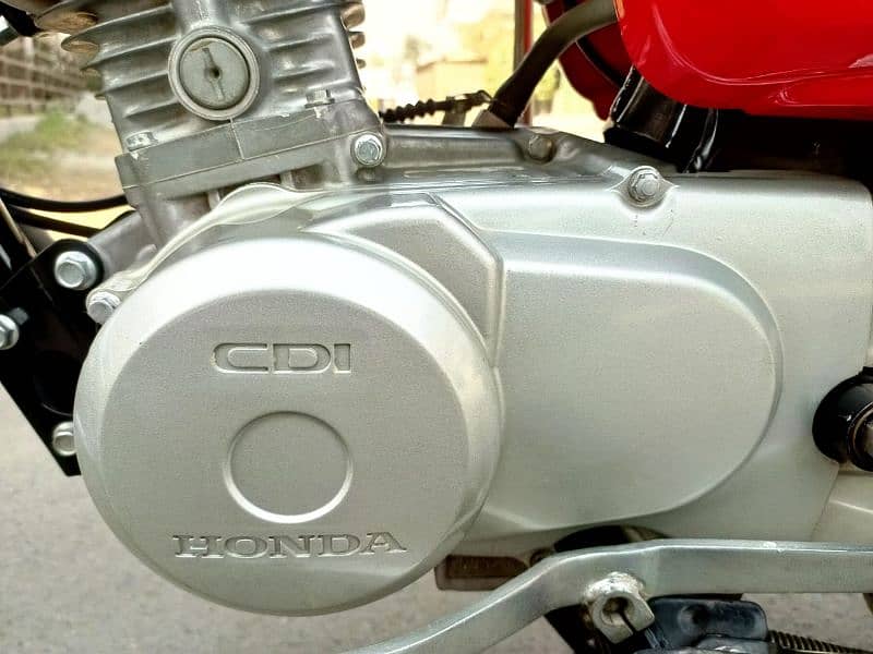 Honda CG 125 Model 2022 Very Good Condition Head Side Engine Pack 100% 8