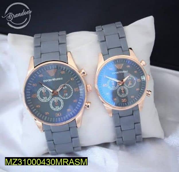 couples formal analogue watche with free delivery 3