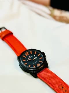 orange color original navi force watch