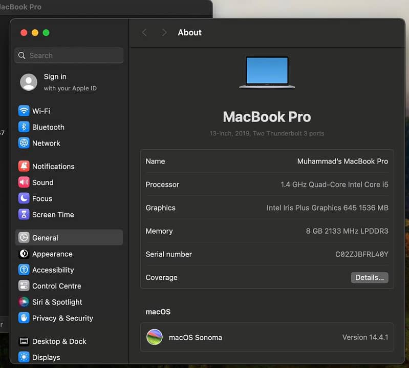 MacBook Pro 2019 - 13inch - i5 quadcore - 8gb 128gb 6