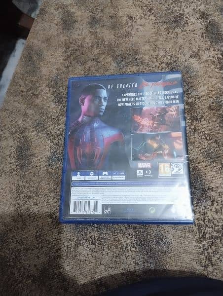 Spiderman Miles Morales PS4 Disk 4