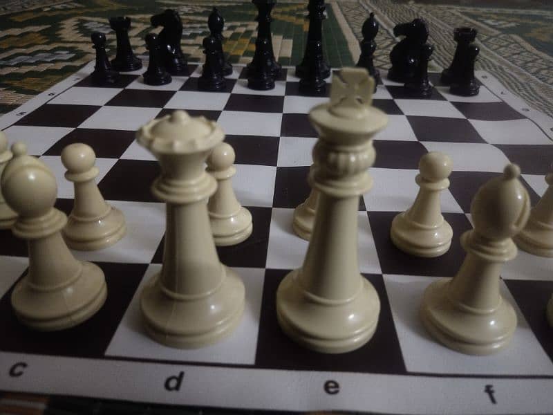Chess Board with huge pieces and sheet. 1