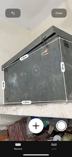 Large Iron storage box/peti