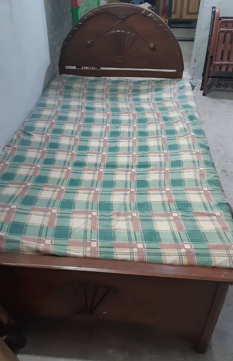 Single bed with mattress 2