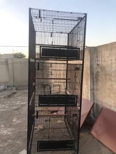 Cage For Big Birds Raw African Grey