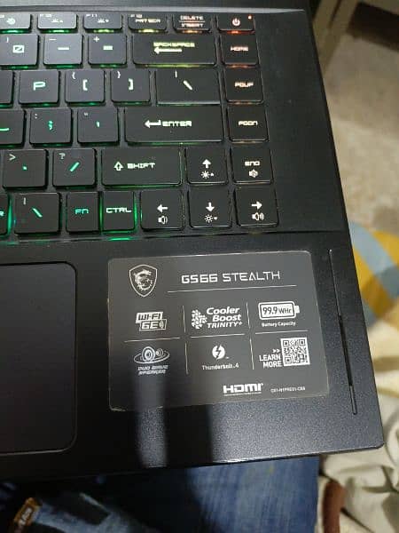 MSI Stealth GS66 11UE (i7 11th gen + RTX3060) || Gaming laptop || RGB 7