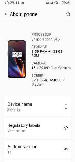 OnePlus 6t 8gb/128gb