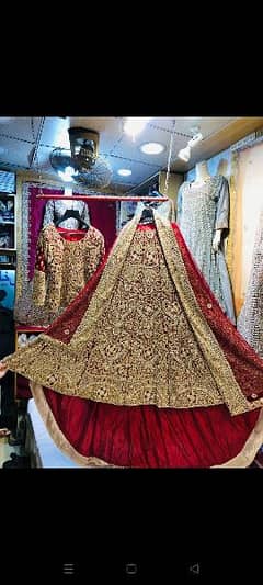Bridal taled lehnga for sale used for few hours