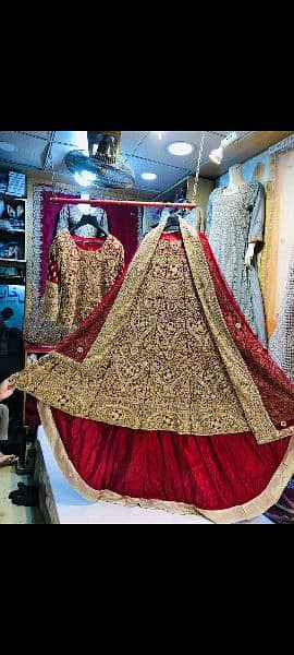 Bridal taled lehnga for sale used for few hours 1
