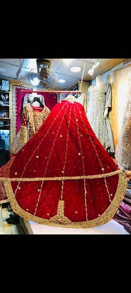 Bridal taled lehnga for sale used for few hours 2