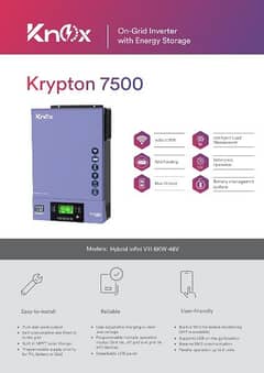 Knox krypton 7500 6kw hybrid solar inverter