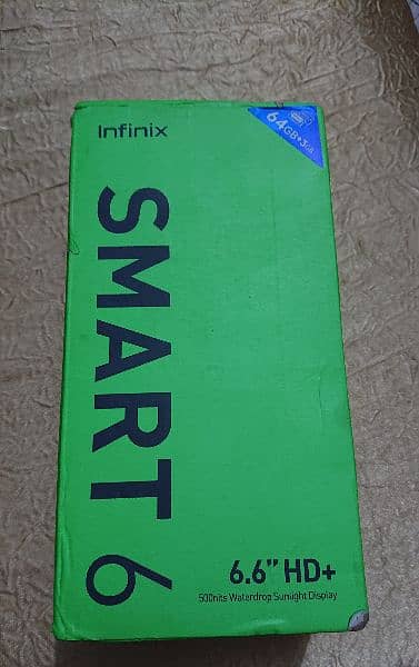 INFINIX SMART 6 3/64 GB 10/10 CONDITION WITH BOX AND COVER PTA APPROVE 1