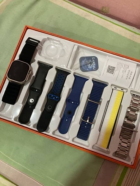 Ultra 9 Smart Watch 7 in 1 straps 2