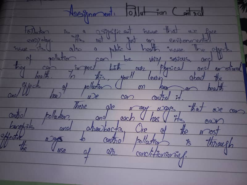 Handwritten assignment writer 5
