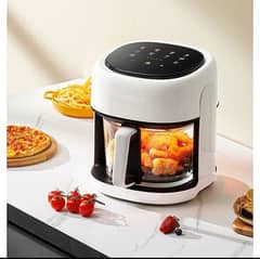 Silver Crest Multi-Functional Digital Glass Lid 8L capacity Air Fryer