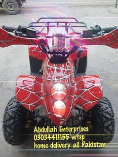 124cc brand new revers gear atv quad 4 wheels delivery all Pakistan 0