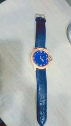 Mens stylish blue colour watch.
