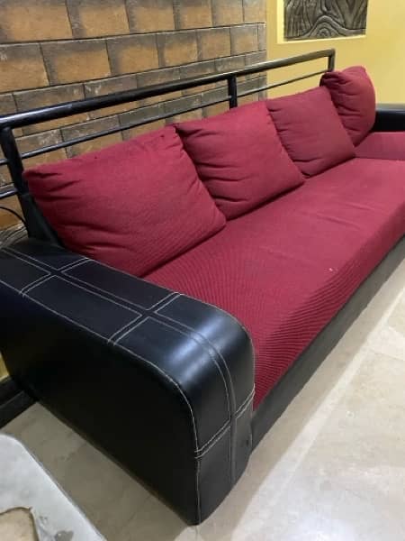 3 pc sofa set including L shaped and 2 seater 5