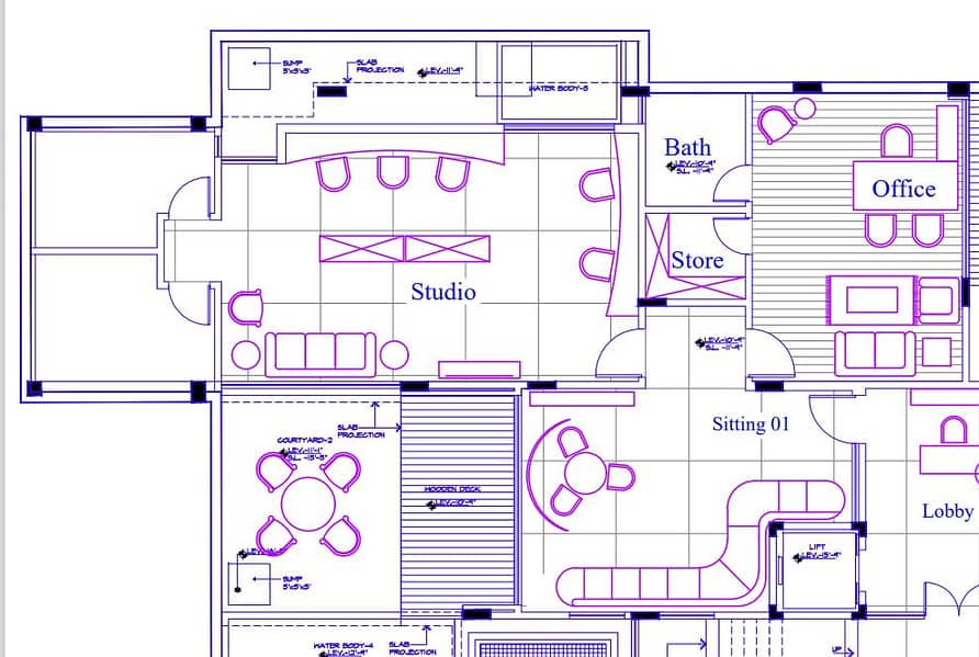Conveet pdf to Autocad Planning and Designing of your residence office 3