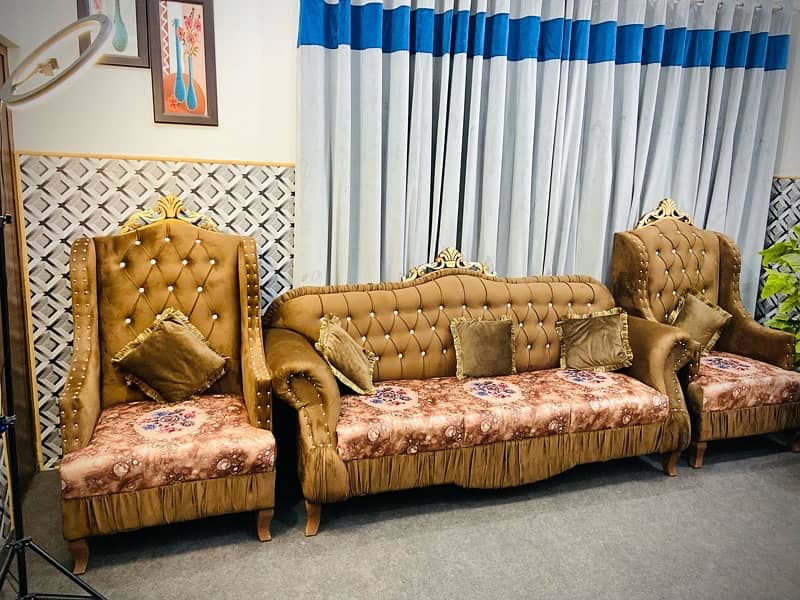 stylish sofa set 2 chair 3 seater for sale 0