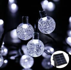 Solar Light String 30 LED Bubble Beads Decorative Lights Outdoor C537