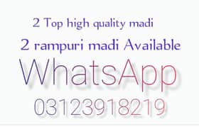 Top high quality 2 Rampuri Madi available