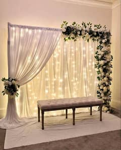 wedding house light decor /nikha stage/room decor/wedding car decor