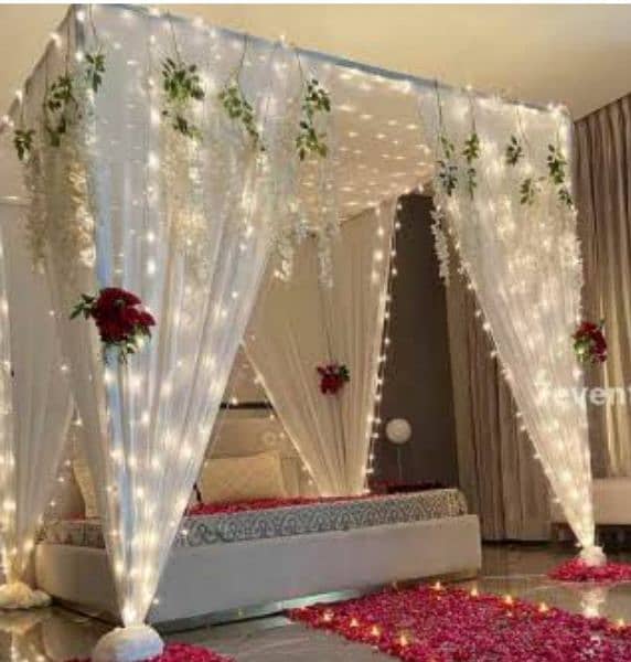 wedding house light decor /nikha stage/room decor/wedding car decor 3