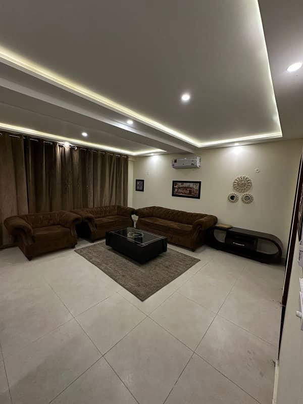 Tow badroom apartment available for rent daily basis in Bahria town 9