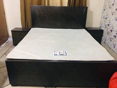 King size Double Bed with side tables for sale