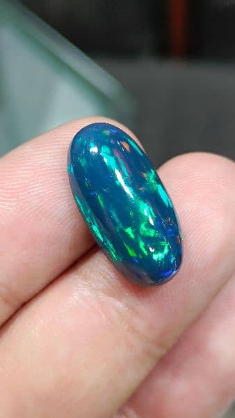 Natural Black Opal gemstone amazing fires multi color big size 1