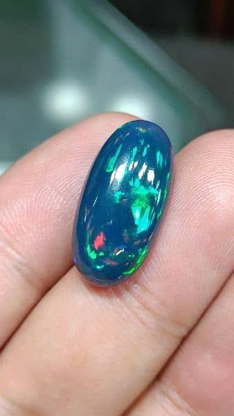 Natural Black Opal gemstone amazing fires multi color big size 3