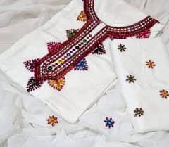 traditional nackles style hand work embroidery
3pc unstitched suits.