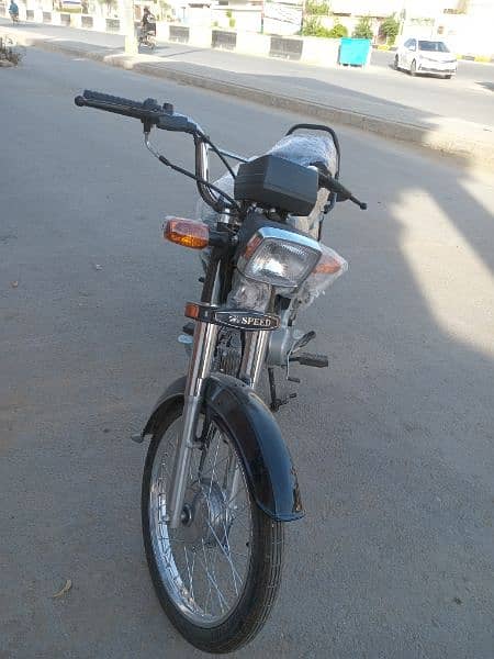 Hi speed 70cc model 2024 without number plates black colour 8