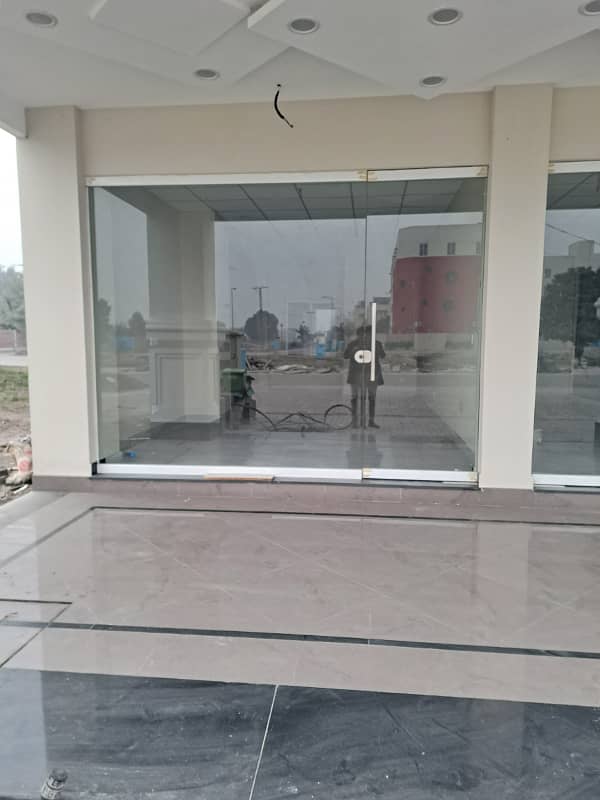 Front View Ground Floor Shop For Rent In 
Dream Gardens
 Lahore 3