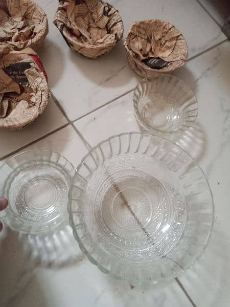 crockery Glass bowl set seven pieces imported (Thailand) 3