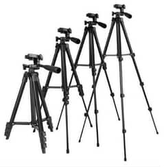 3120 - Tripod Camera Stand With Mobile Holder - Black
